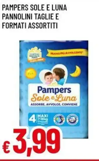 A&O PAMPERS SOLE E LUNA PANNOLINI TAGLIE E FORMATI ASSORTITI offerta