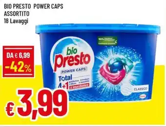 A&O BIO PRESTO POWER CAPS ASSORTITO 18 Lavaggi offerta