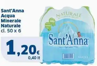 Sigma Sant'Anna Acqua Minerale Naturale cl. 50 x 6 offerta