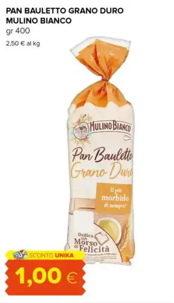 Tigre PAN BAULETTO GRANO DURO MULINO BIANCO gr 400 offerta