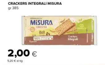 Tigre CRACKERS INTEGRALI MISURA gr 385 offerta