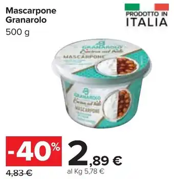 Carrefour Iper Granarolo Mascarpone 500g offerta