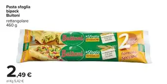 Carrefour Iper Buitoni Pasta sfoglie bipack 460g offerta