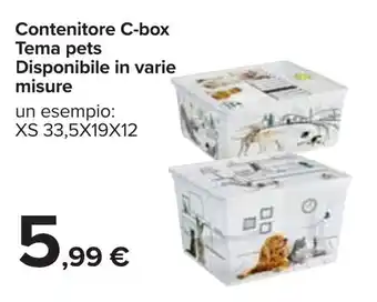 Carrefour Iper Contenitore C-box Tema pets Disponibile in varie misure offerta