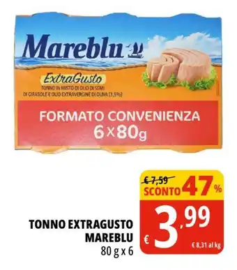 Tigros TONNO EXTRAGUSTO MAREBLU 80 gx6 offerta