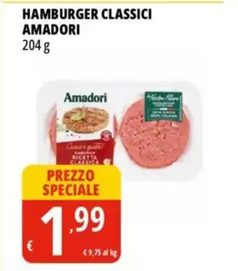 Tigros HAMBURGER CLASSICI AMADORI 204 g offerta