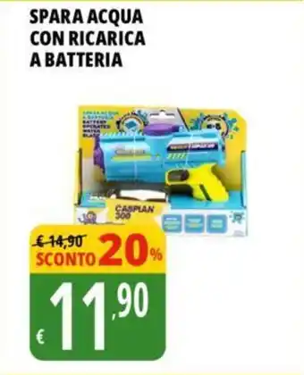 SPARA ACQUA CON RICARICA A BATTERIA