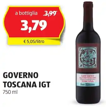 ALDI GOVERNO TOSCANA IGT 750 ml offerta