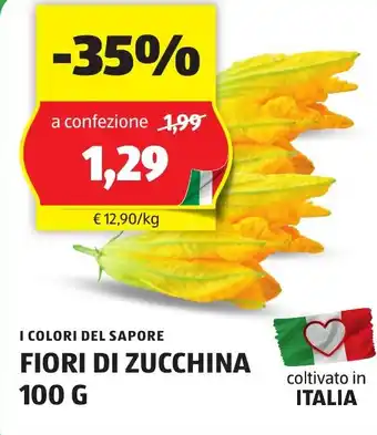 ALDI I COLORI DEL SAPORE FIORI DI ZUCCHINA 100 G offerta