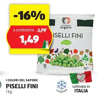 ALDI I COLORI DEL SAPORE PISELLI FINI 1kg offerta