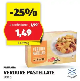 ALDI PRIMANA VERDURE PASTELLATE 300 g offerta