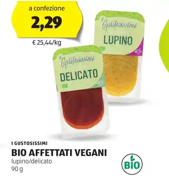 I GUSTOSISSIMI BIO AFFETTATI VEGANI lupino/delicato 90 g