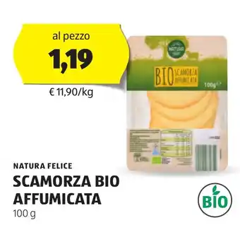 ALDI NATURA FELICE SCAMORZA BIO AFFUMICATA 100 g offerta