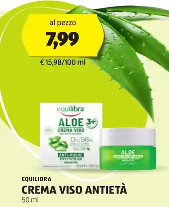 ALDI EQUILIBRA CREMA VISO ANTIETÀ 50 ml offerta