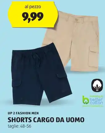 ALDI UP 2 FASHION MEN SHORTS CARGO DA UOMO offerta