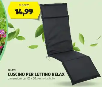 ALDI BELAVI CUSCINO PER LETTINO RELAX offerta