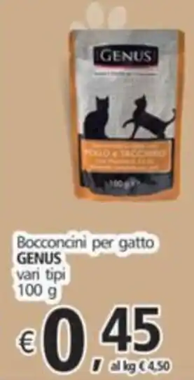 Bocconcini per gatto GENUS vari tipi 100 g