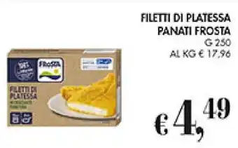 Coal FILETTI DI PLATESSA PANATI FROSTA G 250 offerta