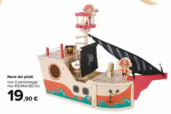 Nave dei pirati 45x14xH30cm