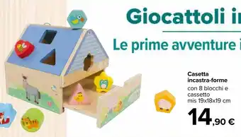 Casetta incastra-forme 19x18x19cm