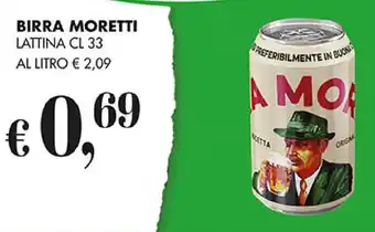 Coal BIRRA MORETTI LATTINA CL 33 offerta