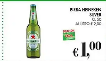 Coal BIRRA HEINEKEN SILVER CL 50 offerta