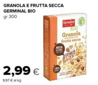 Oasi GRANOLA E FRUTTA SECCA GERMINAL BIO gr 300 offerta