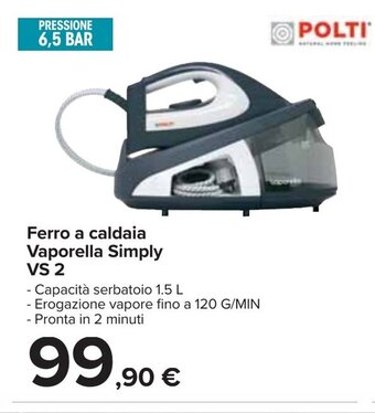 Polti Ferro a caldaia Vaporella Simply VS 2