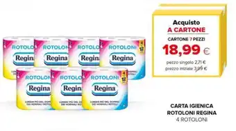 Oasi CARTA IGIENICA ROTOLONI REGINA 4 ROTOLONI offerta