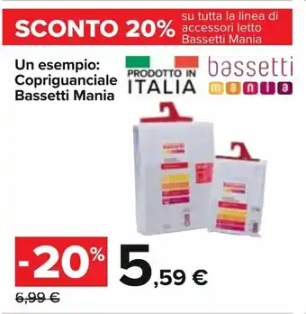 Carrefour Iper Bassetti Mania Copriguanciale offerta