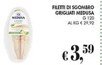 Coal FILETTI DI SGOMBRO GRIGLIATI MEDUSA G 120 offerta