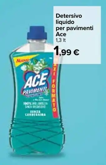 Carrefour Iper Ace Detersivo liquido per pavimenti 1,3lt offerta