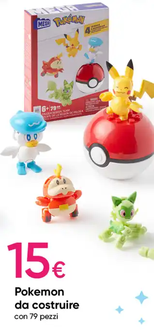 Pepco Pokemon da costruire con 79 pezzi offerta