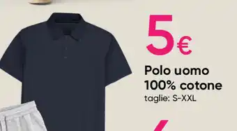 Pepco Polo uomo 100% cotone taglie: S-XXL offerta