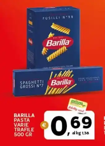 Extra Supermercati BARILLA PASTA VARIE TRAFILE 500 GR offerta