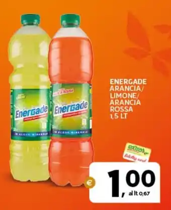 Extra Supermercati ENERGADE ARANCIA/ LIMONE/ ARANCIA ROSSA 1.5 LT offerta