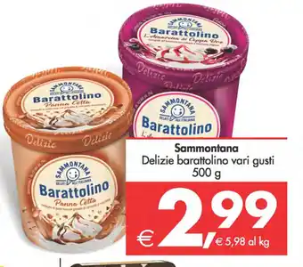 Deco Supermercati Sammontana Delizie barattolino vari gusti 500 g offerta