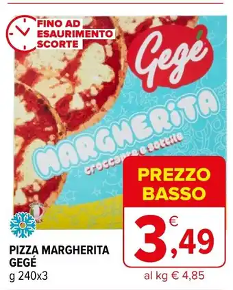 Iperal PIZZA MARGHERITA GEGÉ g 240 x 3 offerta