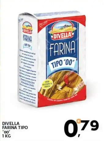 Extra Supermercati DIVELLA FARINA TIPO "00" 1 KG offerta