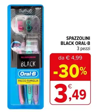 Iperal SPAZZOLINI BLACK ORAL-B 3 pezzi offerta