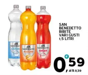 Extra Supermercati SAN BENEDETTO BIBITE VARI GUSTI 1,5 LITRI offerta