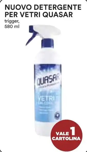 Coop Superstore NUOVO DETERGENTE PER VETRI QUASAR trigger, 580 ml offerta