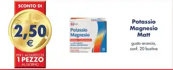 Esselunga Potassio Magnesio Matt gusto arancia, conf. 20 bustine offerta