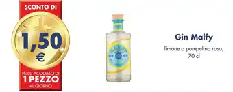 Esselunga Gin Malfy limone o pompelmo rosa, 70 cl offerta