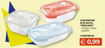 Mercatò Big CONTENITORI IN PLASTICA "FRIGO BOX" offerta