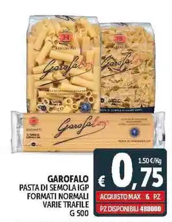 Deco Supermercati LA MOLISANA PASTA DI SEMOLA FORMATI NORMALI VARIE TRAFILE G 500 offerta