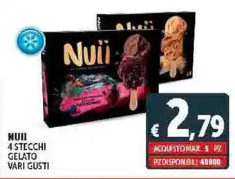 Deco Supermercati NUII 4 STECCHI GELATO VARI GUSTI offerta