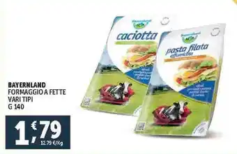 Deco Supermercati BAYERNLAND FORMAGGIO A FETTE VARI TIPI offerta