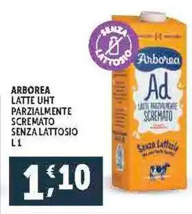 Deco Supermercati ARBOREA LATTE UHT PARZIALMENTE SCREMATO SENZA LATTOSIO L1 offerta