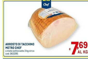 Metro Arrosto di tacchino 3000 g offerta